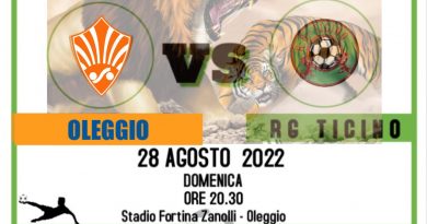 Coppa Italia : Oleggio Vs RG Ticino Domenica 28 Agosto Ore 20.30